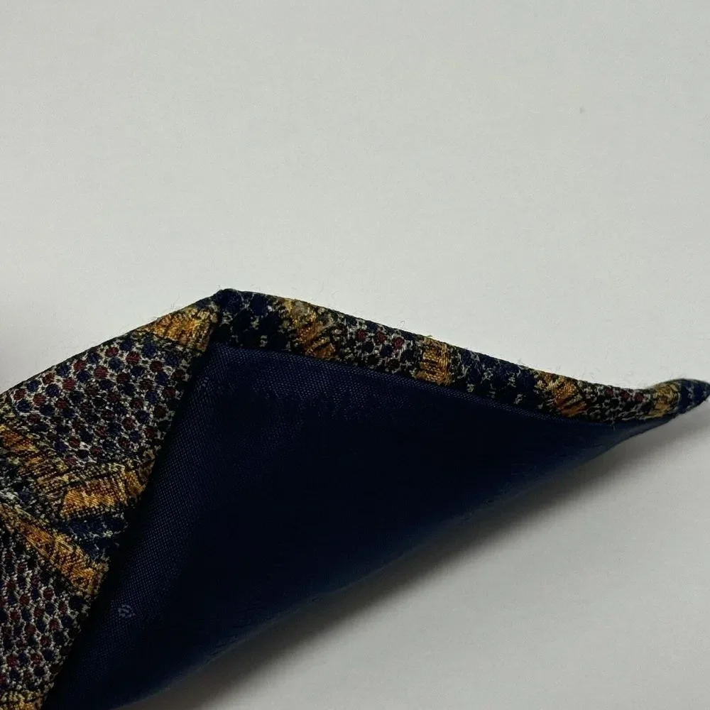 Ermenegildo Zegna Multicolor Geometric Triangle Silk Italy Tie‎ 59